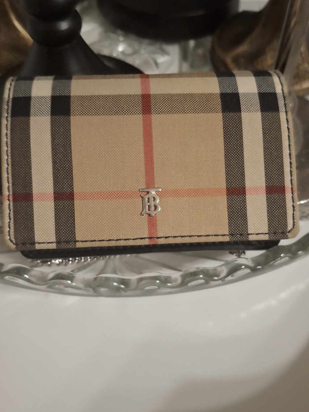 Burberry Vintage Check Small Crossbody Bag in Beige - Picture 8 of 8